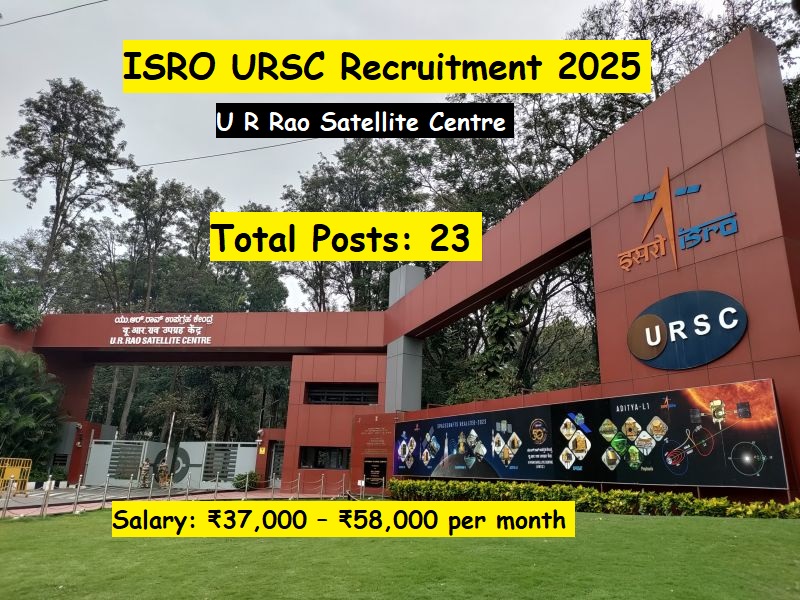 ISRO Jobs 2025 – Apply Online for 23 JRF & Research Associate Vacancies