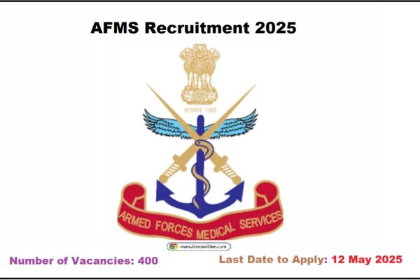 AFMS Recruitment 2025 Apply for 400 Medical Officer Vacancies
