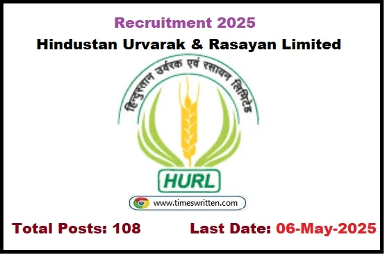 Apply Now for HURL Recruitment 2025 – 108 High-Paying Engineer & Manager Posts!