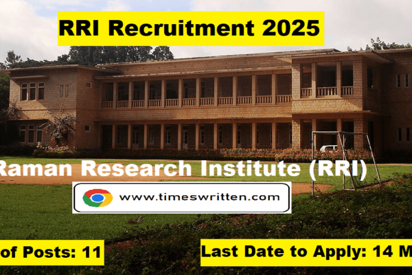 RRI Recruitment 2025: Exciting 11 Engineer & Assistant Vacancies Announced RRI Recruitment 2025 Exciting 11 Engineer & Assistant Vacancies Announced