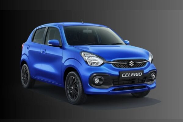 Maruti Suzuki Celerio 2025 hatchback – front view in Blue color