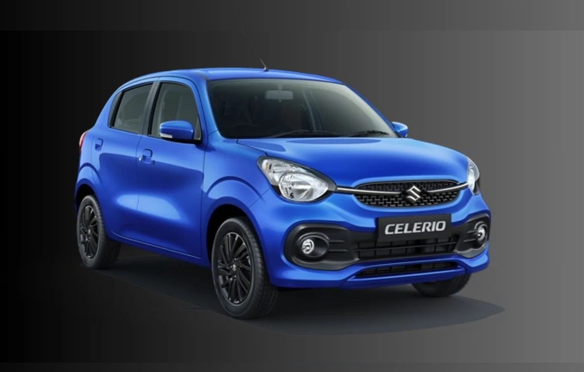 Maruti Suzuki Celerio 2025 hatchback – front view in Blue color