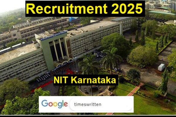 NIT Karnataka Recruitment 2025 for SRF and JRF Posts