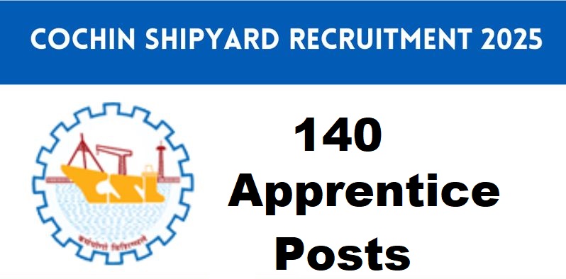 Cochin Shipyard Limited Recruitment 2025 – Apprentice Job Notification