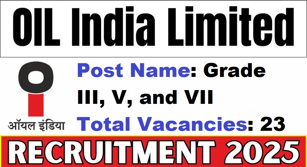 Oil India Recruitment 2025 – Govt Job Vacancies in Rajasthan